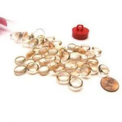 Chessex Glass Gaming Stones - Crystal Pink