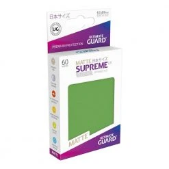 Ultimate Guard Supreme UX Sleeves: Japanese Size Matte Green (60) Tabletop