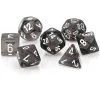 Chessex Tabletop Translucent Smoke/White Polyhedral 7 Die Set