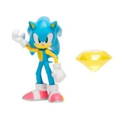 Sonic The Hedgehog Sonic W/ Yellow Emerald Action Figure