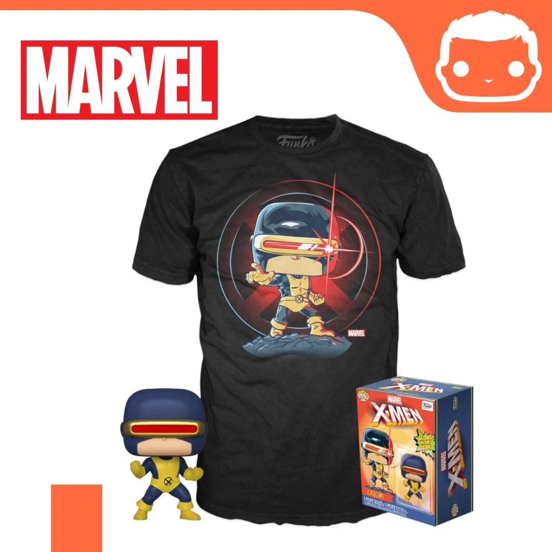 X-Men POP! & Tee: Marvel Cyclops - Large Gaming Funkos 3 X-Men POP! & Tee: Marvel Cyclops - Large Gaming Funkos