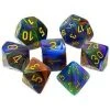 Chessex Tabletop Festive Rio/Yellow Polyhedral 7 Die Set