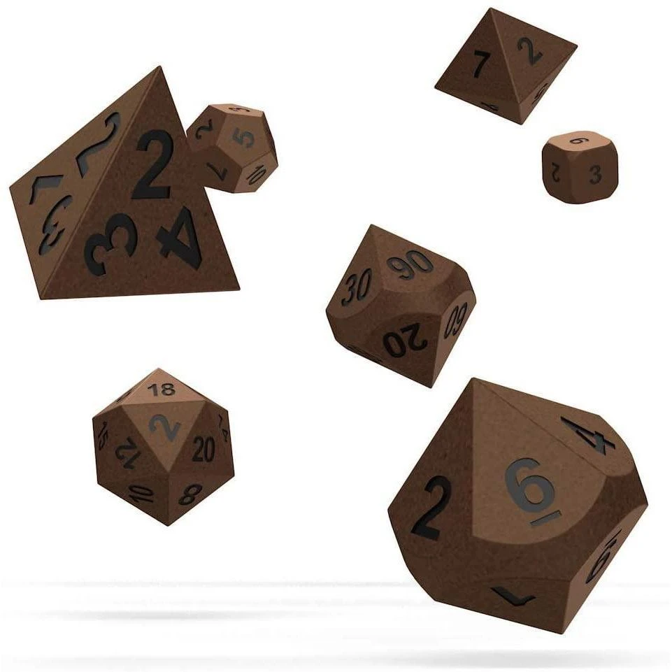 Oakie Doakie Dice Oakie Doakie Metal Dice Set - Brasstige 4 Oakie Doakie Dice Oakie Doakie Metal Dice Set - Brasstige