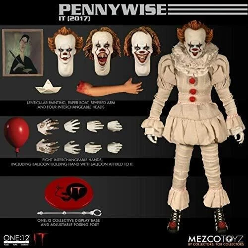 Toys & Figures IT 2017: Pennywise One:12 Action Figure 7 Toys & Figures IT 2017: Pennywise One:12 Action Figure