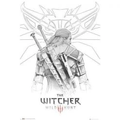 The Witcher Geralt Sketch Maxi Poster 43 Gaming