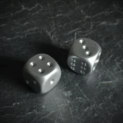 Chessex Tabletop Aluminum Metallic D6 Pair