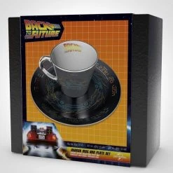 Back To The Future BTTF Car Mirror Mug & Plate