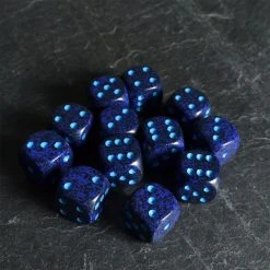 Chessex Cobalt Speckled D6 Set Tabletop