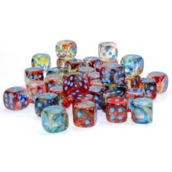Chessex Tabletop Nebula Primary/Blue 12mm D6 Dice Block (36 Dice)