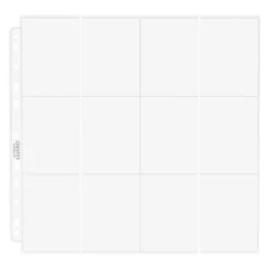 Ultimate Guard Quadrow 24-Pocket Pages (10pcs) - Clear