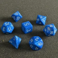 Chessex Speckled Polyhedral Water 7 Die Set
