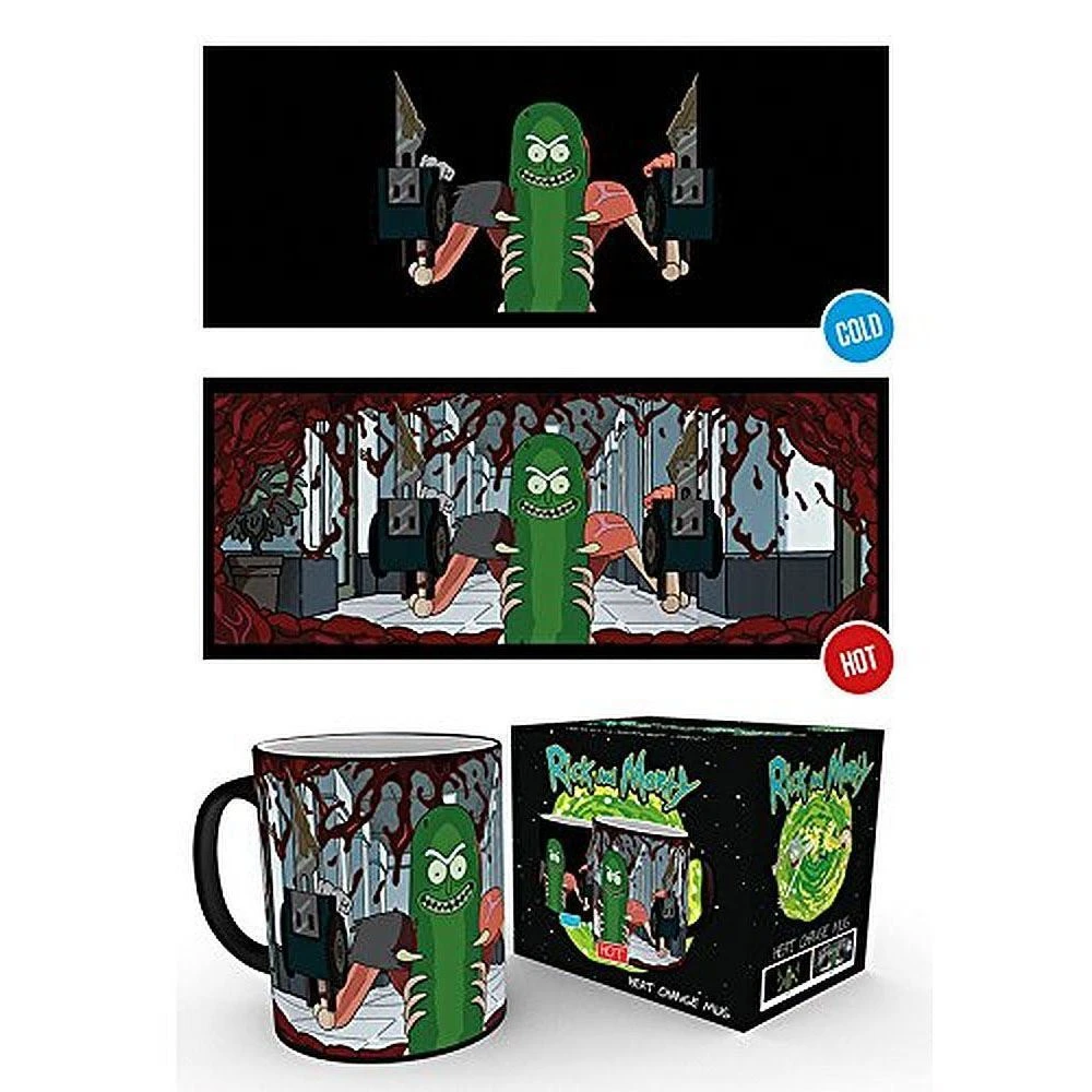 Rick And Morty Rick & Morty - Pickle Rick Heat Mug Film & TV 4 Rick And Morty Rick & Morty - Pickle Rick Heat Mug Film & TV