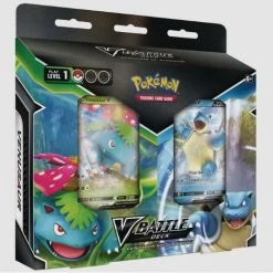 Pokemon TCG: Venusaur V & Blastoise V Battle Deck Bundle Anime & Manga