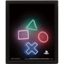 PLAYSTATION FRAMED 3D POSTER Gaming