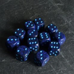 Chessex Cobalt Speckled D6 Set Tabletop