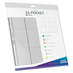 Ultimate Guard Quadrow 24-Pocket Pages (10pcs) - Clear