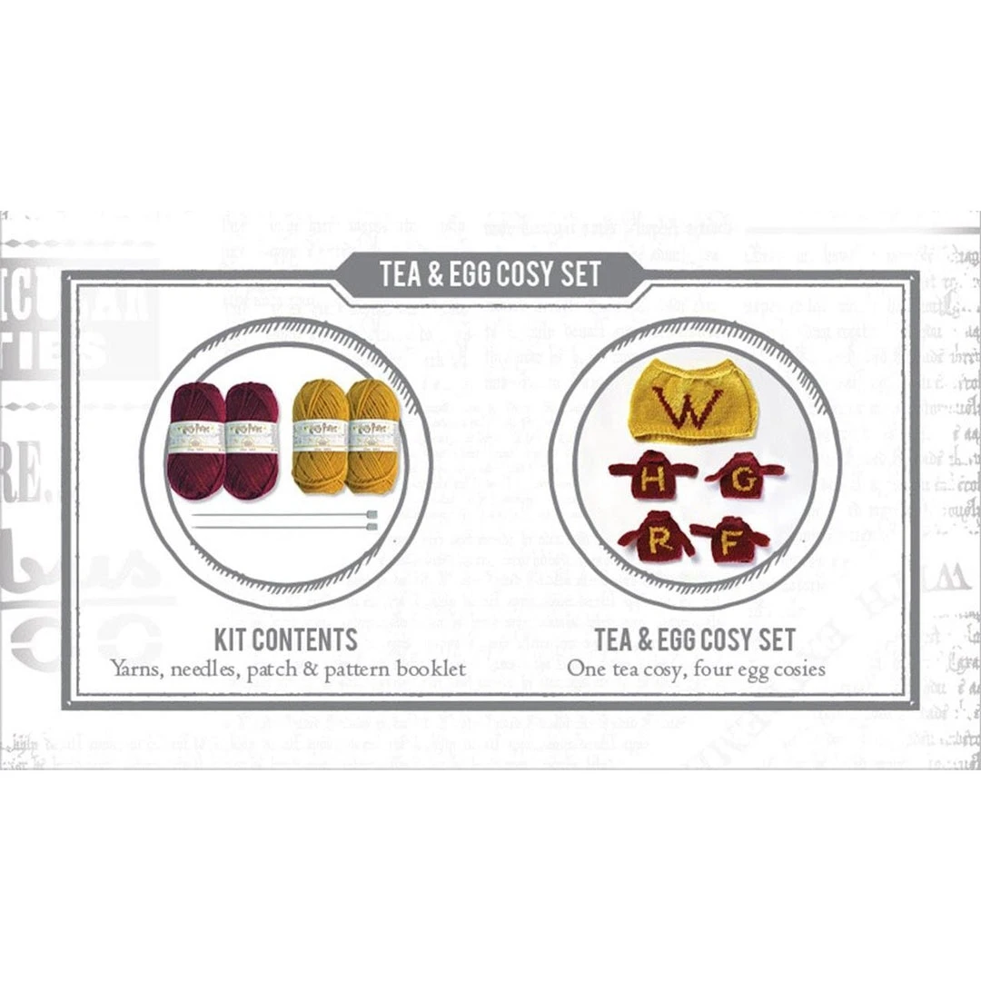 Harry Potter - Weasley Tea & Egg Cosy Knitting Kit 4 Harry Potter - Weasley Tea & Egg Cosy Knitting Kit