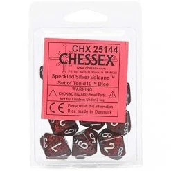 Chessex Speckled Silver Volcano Set Dice