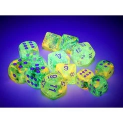 Chessex Nebula Spring/White 16mm D6 Dice Block (12 Dice)