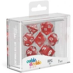Oakie Doakie Dice Oakie Doakie - Speckled Red RPG Dice Set