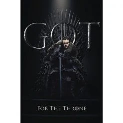 Game Of Thrones GoT- Jon Snow For The Throne Poster G2