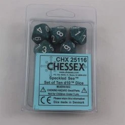 Chessex Speckled D10 Sea Set Tabletop