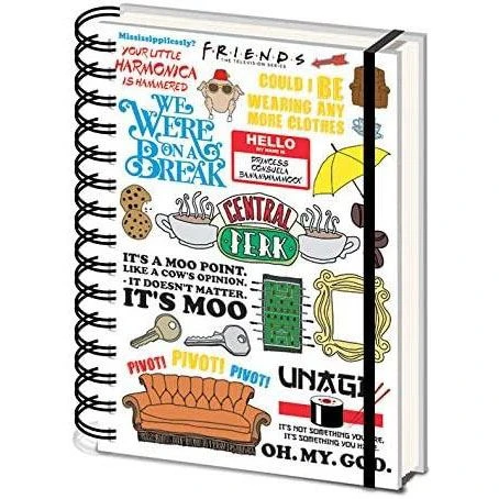 Film & TV Friends - Infographic A5 Wiro Notebook 3 Film & TV Friends - Infographic A5 Wiro Notebook