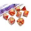 Chessex Lab Dice Vortex Underworld/Yellow 7-Die Set