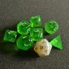 Sirius Dice Polyhedral Set Translucent Green