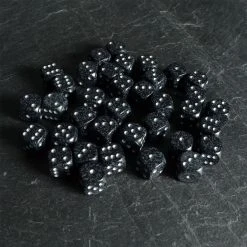 Chessex Tabletop Speckled D6 Set Of 36 Ninja