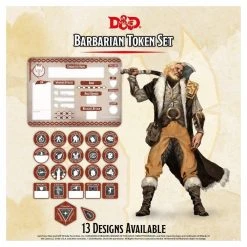 Dungeons & Dragons Tabletop D&D Barbarian Token Set