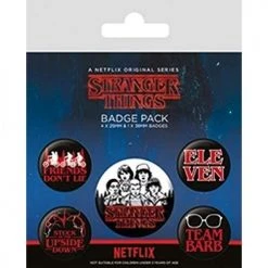 Stranger Things Characters Badge Pack