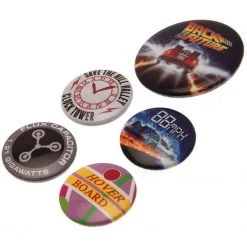 Back To The Future Film & TV BTTF (DELOREAN) BADGEPACK 7 Back To The Future Film & TV BTTF (DELOREAN) BADGEPACK