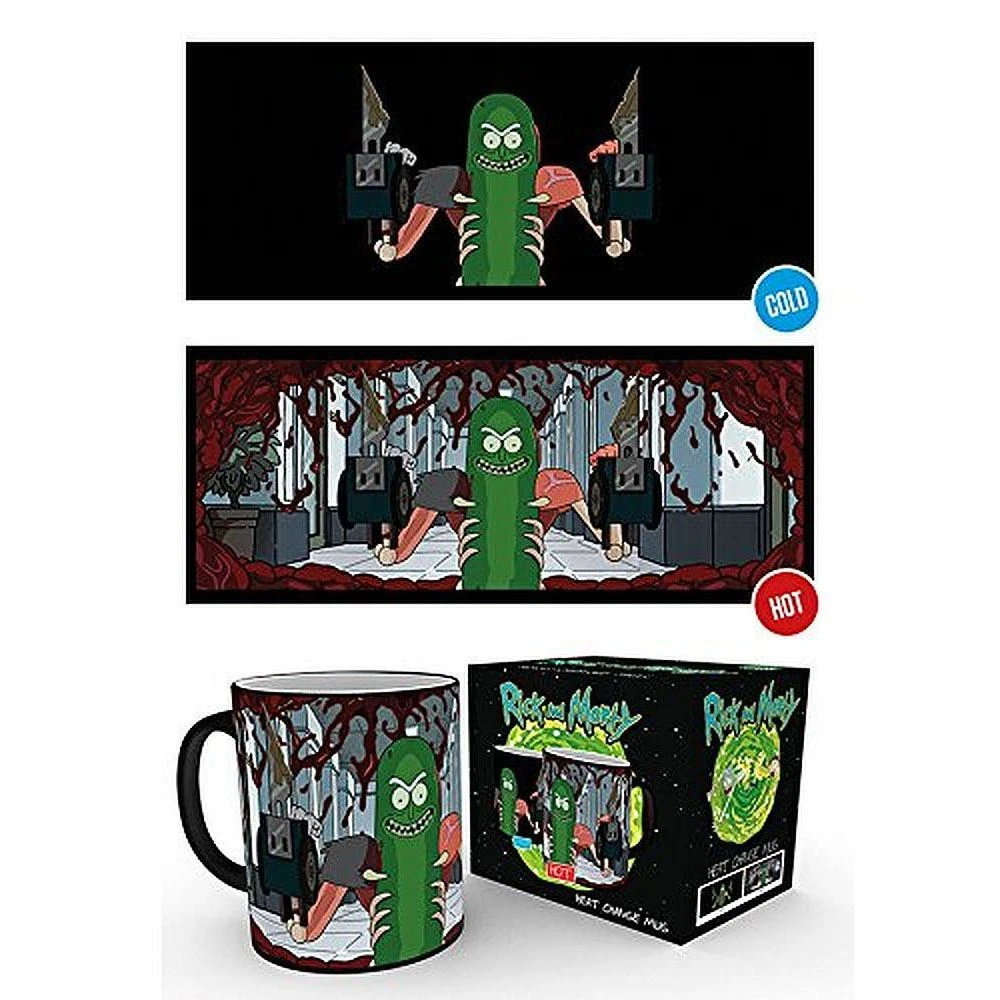 Rick And Morty Rick & Morty - Pickle Rick Heat Mug Film & TV 3 Rick And Morty Rick & Morty - Pickle Rick Heat Mug Film & TV