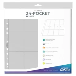 Ultimate Guard Quadrow 24-Pocket Pages (10pcs) - Clear