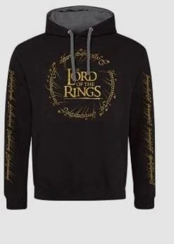 Geek-Aboo The Lord Of The Rings - Gold Foil Logo Pullover