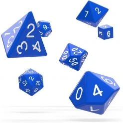 Oakie Doakie Dice Oakie Doakie - Solid Blue RPG Dice Set Tabletop