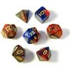 Chessex Gemini Poly 7 Set Blue-Red/Go Tabletop