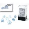 Chessex Mini-Poly 7 Borealis Ice/Blue 2 Chessex Mini-Poly 7 Borealis Ice/Blue