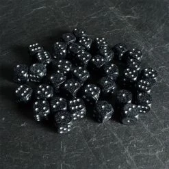 Chessex Tabletop Speckled D6 Set Of 36 Ninja